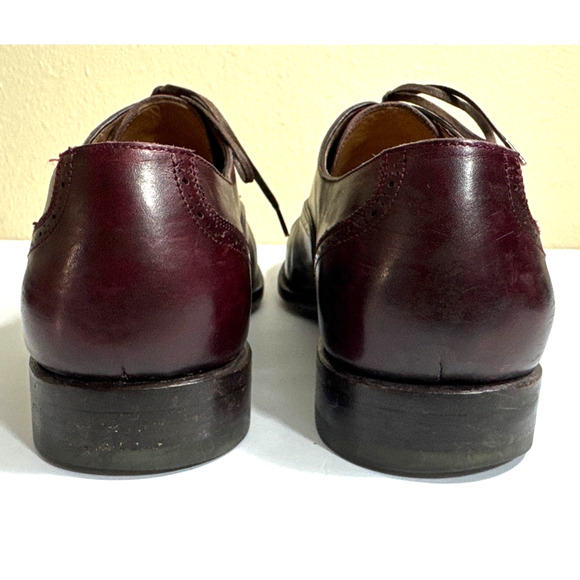 Salvadore Ferragamo Leather Oxford CapToe Burgundy Dress Shoe Size 7.5 main image 7